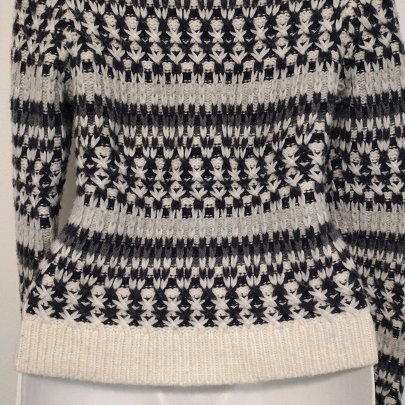 Loft - Knit Stitched Striped Turtleneck Sweater - Picture 12 of 16